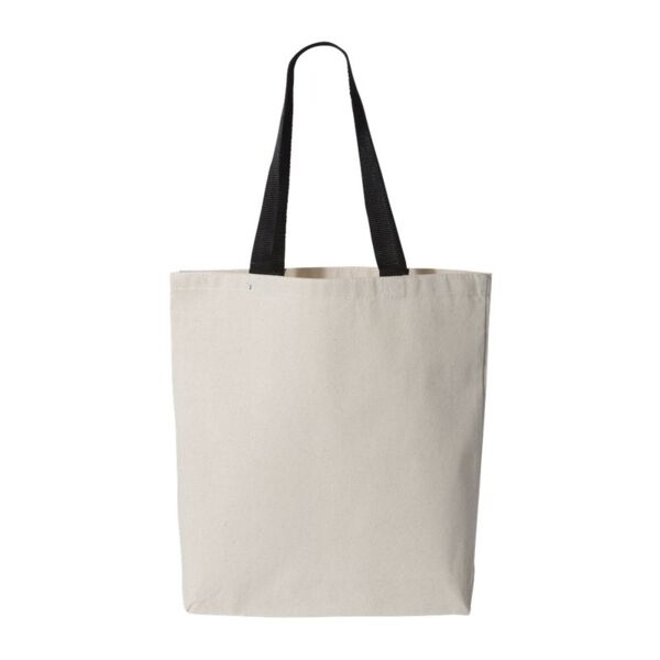 11L Canvas Tote with Contrast-Color Handles Thumbnail