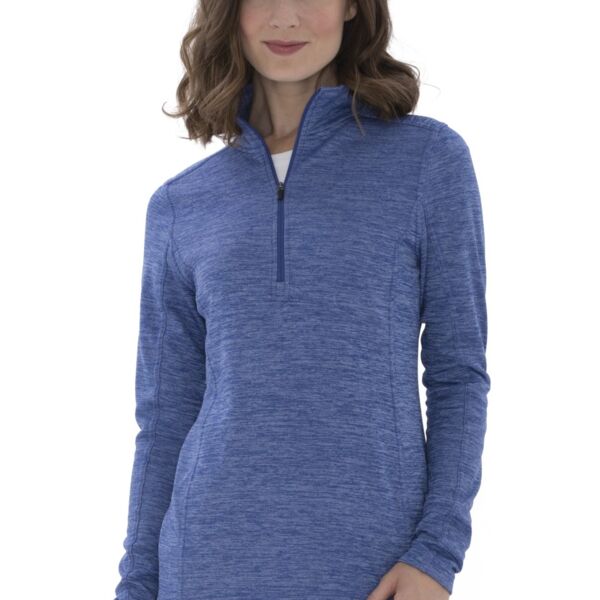 ATC DYNAMIC HEATHER FLEECE 1/2 ZIP LADIES' SWEATSHIRT Thumbnail