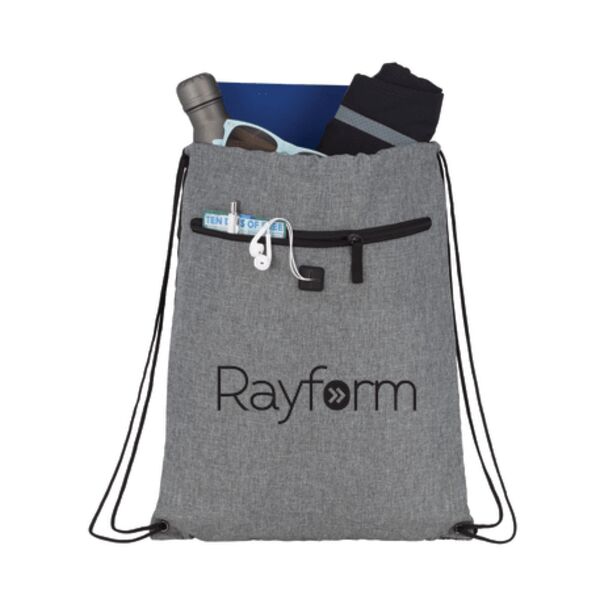 Graphite Drawstring Sportspack w/ Earbud Port Thumbnail