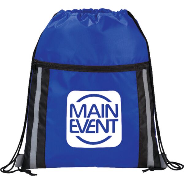 Deluxe Reflective Drawstring Bag Thumbnail