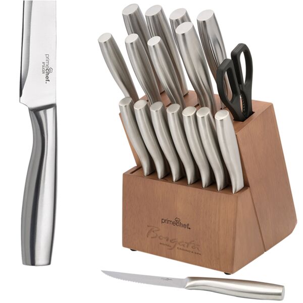 Prime Chef™ Stainless Steel 18 Piece Block Set Thumbnail