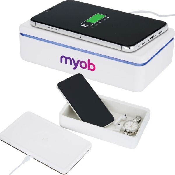15W Wireless Charger & Sanitizer Box Thumbnail