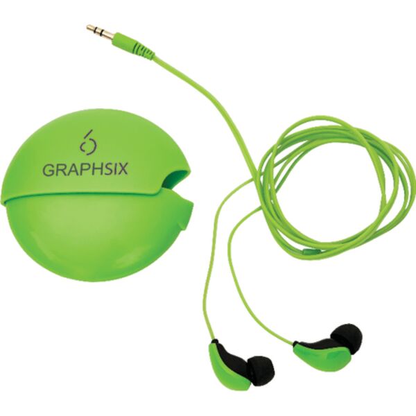 Glow-In-The-Dark Earbuds w/ Case Thumbnail